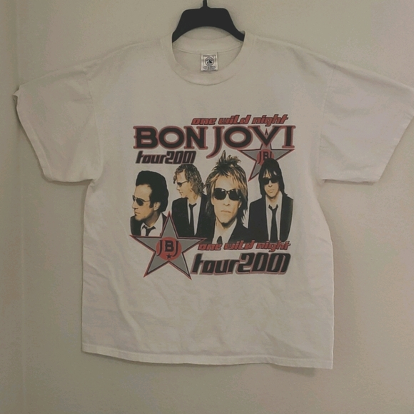 Delta Other - Bon Jovi 'One Wild Night' Tour 2001 short sleeve concert tee XL